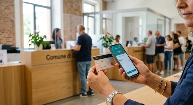 Persona che consulta lo smartphone per verificare il saldo dell'Assegno di inclusione