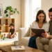 Famiglia italiana che consulta online il pagamento dell'assegno unico aprile 2026.