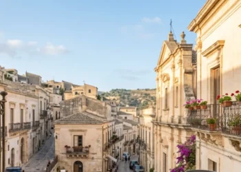 Panorama del centro storico di Scicli