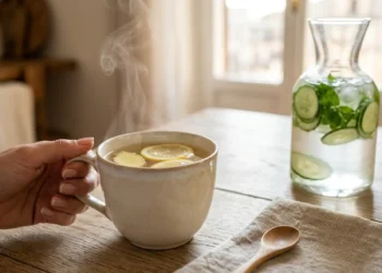 L'uso di tisane e acque aromatizzate aiuta a ridurre il gonfiore e favorisce l'idratazione.