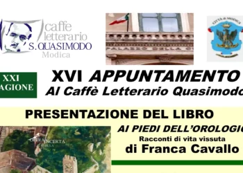 Caffè Quasimodo a Modica con Franca Cavallo.