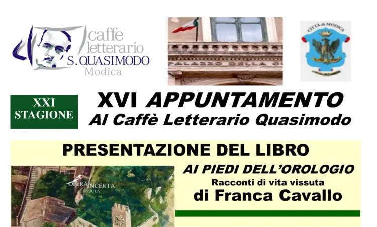 Caffè Quasimodo a Modica con Franca Cavallo.