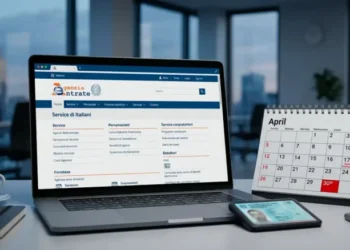 Contribuente che valuta la convenienza della rottamazione quinquies con calcolatrice e tablet