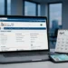 Contribuente che valuta la convenienza della rottamazione quinquies con calcolatrice e tablet