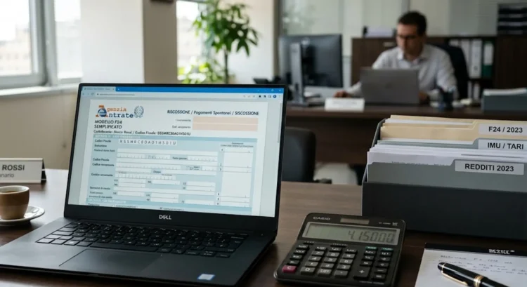 Schermo di un computer con il sito dell'Agenzia delle Entrate-Riscossione per la rottamazione quinquies