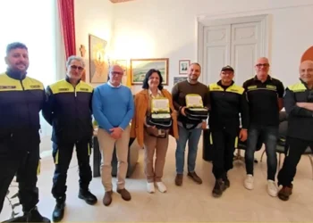 Consegna dei defibrillatori portatili al Comune di Comiso