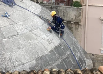 Facciata del Duomo di San Giorgio a Modica dopo i lavori di restauro