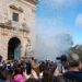 Il Santuario della Madonna di Gulfi a Chiaramonte durante i festeggiamenti.