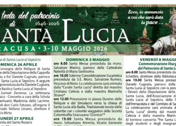 Celebrazione della Festa del Patrocinio di Santa Lucia in Piazza Duomo a Siracusa