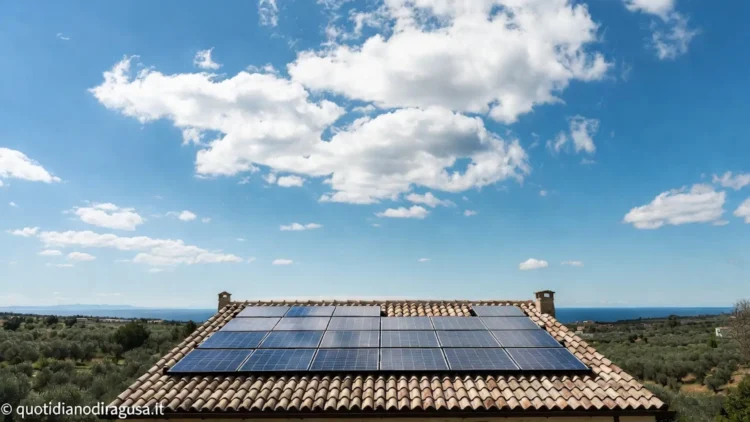 Impianto fotovoltaico su casa siciliana grazie ai finanziamenti a tasso zero della Regione