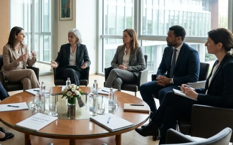 Aula didattica a Ragusa durante il corso di aggiornamento per mediatori familiari