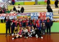 Giocatrici dell'ASD Giarratana Volley durante una gara di Serie D