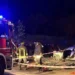Mezzi di soccorso sulla statale 113 ad Acquedolci dopo l'incidente stradale che ha causato due morti nel Messinese