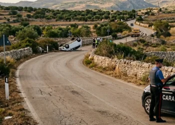 Intervento delle forze dell'ordine per incidenti stradali in provincia di Ragusa