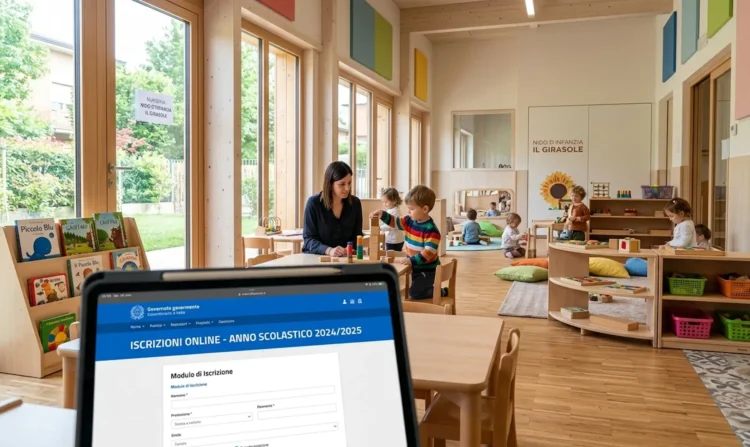 Interno di un asilo nido moderno