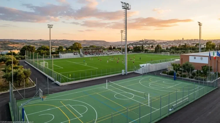 Lavori di manutenzione e riqualificazione presso il campo sportivo di Pedalino e Comiso.