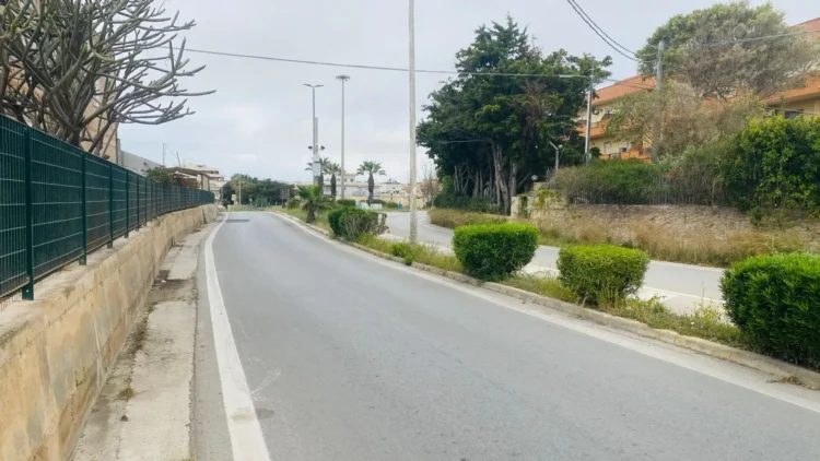 Tratto della strada provinciale 67 tra Pozzallo e Santa Maria del Focallo interessato dai lavori di sicurezza