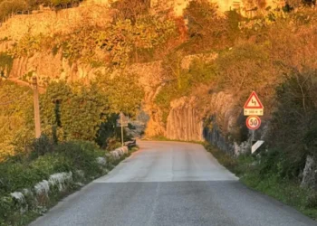 Tratto della strada provinciale 51 Modica-Passo Gatta interessato dai lavori