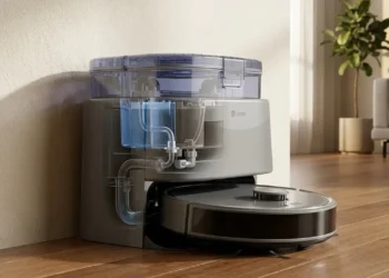 Robot aspirapolvere Lefant M3 Ultra in funzione su pavimento domestico