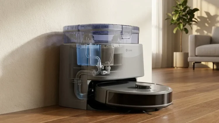 Robot aspirapolvere Lefant M3 Ultra in funzione su pavimento domestico