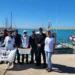 Una tartaruga Caretta caretta che riprende il mare dopo essere stata salvata a Pozzallo.