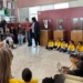 Il libro "Un filo rosso" realizzato dai bambini della scuola Collodi esposto nella biblioteca comunale