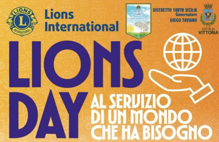 Volontari Lions Club allestiscono postazioni di screening gratuito in piazza del Popolo a Vittoria per il Lions Day 2026 del 12 aprile