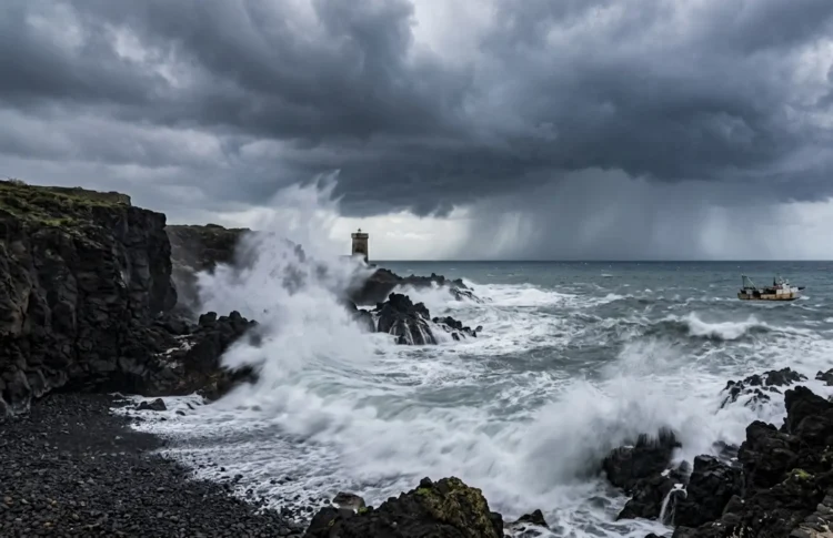 Costa siciliana colpita da mareggiata e maltempo