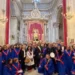 Il coro Modica Gospel Academy durante la messa di San Giorgio al Duomo di Modica