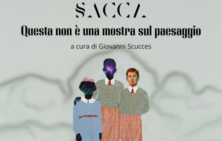 Allestimento della mostra d'arte contemporanea Questa non è una mostra sul paesaggio a Modica