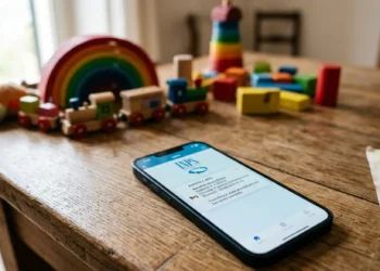 Notifica di pagamento dell'Assegno unico di aprile visualizzata su uno smartphone