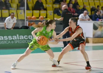 Giocatrici della Passalacqua Ragusa durante una fase d'attacco in Gara 2 contro Valdarno