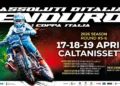 Pilota di motocross impegnato in una prova estrema durante gli Assoluti d’Italia Enduro a Caltanissetta.