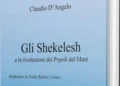 Copertina del libro Gli Shekelesh e la rivoluzione dei Popoli del Mare durante la presentazione a Montelepre