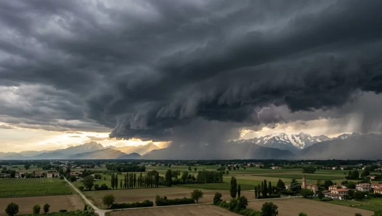 Nuvole temporalesche in arrivo sull'Italia secondo le ultime previsioni meteo