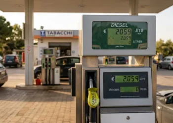 Distributore self service in Sicilia con il prezzo del diesel sopra 2 euro al litro ad aprile 2026, tra i più alti d'Italia secondo i dati MIMIT