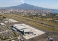 Veduta aerea dell'aeroporto di Catania gestito da SAC