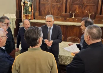 Il Loggiato del Sinatra davanti alla Basilica di Santa Maria Maggiore a Ispica, monumento barocco tardo-settecentesco oggetto di restauro con 250.000 euro di finanziamento regionale