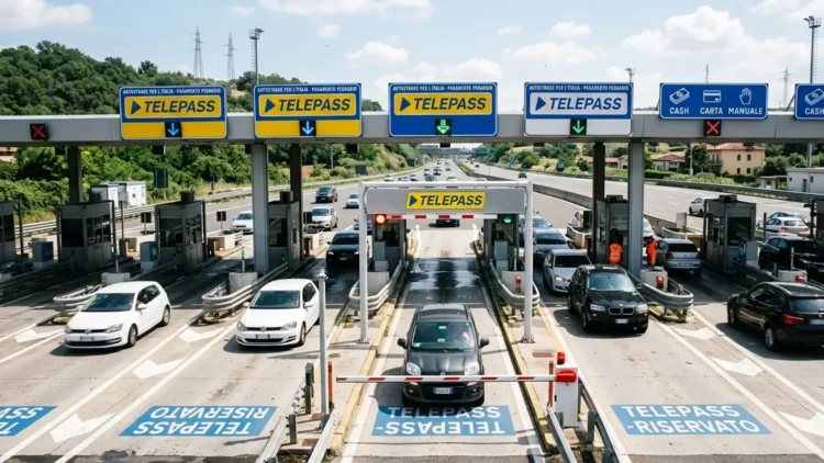Le barriere autostradali sono considerate parte del tratto veloce: qui la retromarcia è severamente vietata