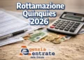 Un contribuente che consulta online la propria posizione debitoria per la Rottamazione Quinquies 2026.