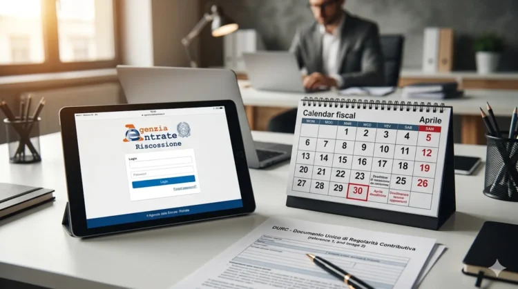 Documenti fiscali e tablet per l'invio della domanda di rottamazione quinquies