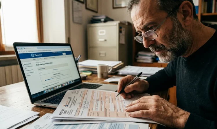 Imprenditore consulta il portale ADER per la domanda di rottamazione quinquies prima della scadenza del 30 aprile 2026