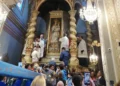 La processione della Madonna di Gulfi durante la tradizionale salita a Chiaramonte Gulfi nella Domenica in Albis 2026