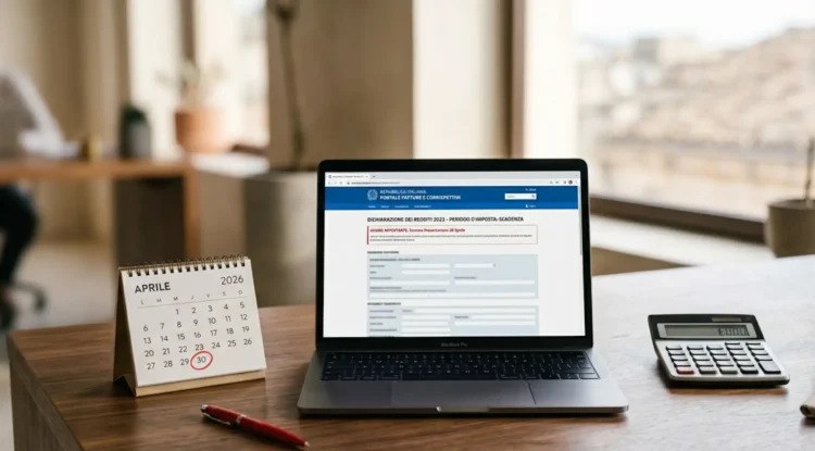 Un computer aperto sul sito dell'Agenzia delle Entrate Riscossione per la domanda di rottamazione quinquies