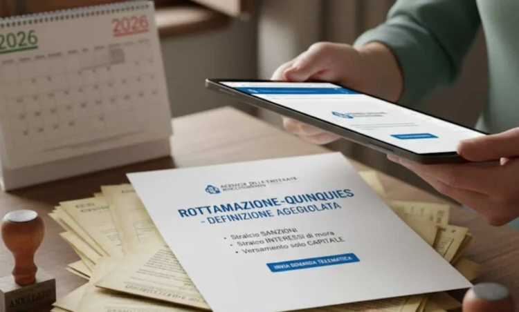 Un contribuente analizza le scadenze della rottamazione quinquies al computer