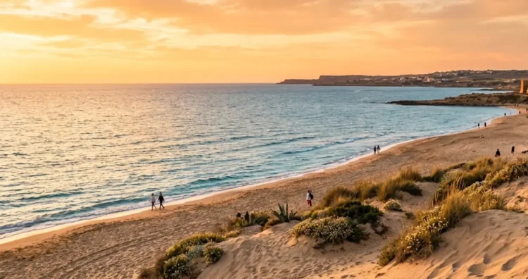 Panorama della spiaggia di Sampieri con la Fornace Penna, tra le spiagge più belle provincia Ragusa 2026