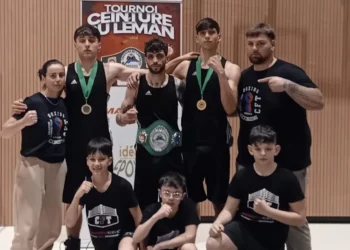La premiazione degli atleti della Calabrese Fighting Team al torneo in Svizzera