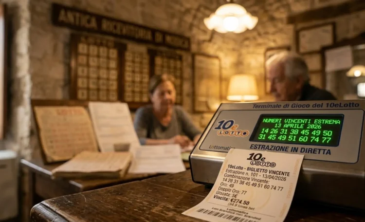Terminale di gioco del 10eLotto in una ricevitoria siciliana