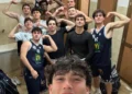 Giocatori della Virtus Academy Ragusa durante una partita di basket al PalaPadua.