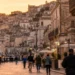 Veduta del centro storico di Modica nelle ore serali